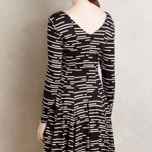 Anthro‎ HD in Paris Saraid Black Print  Dress Sz XS